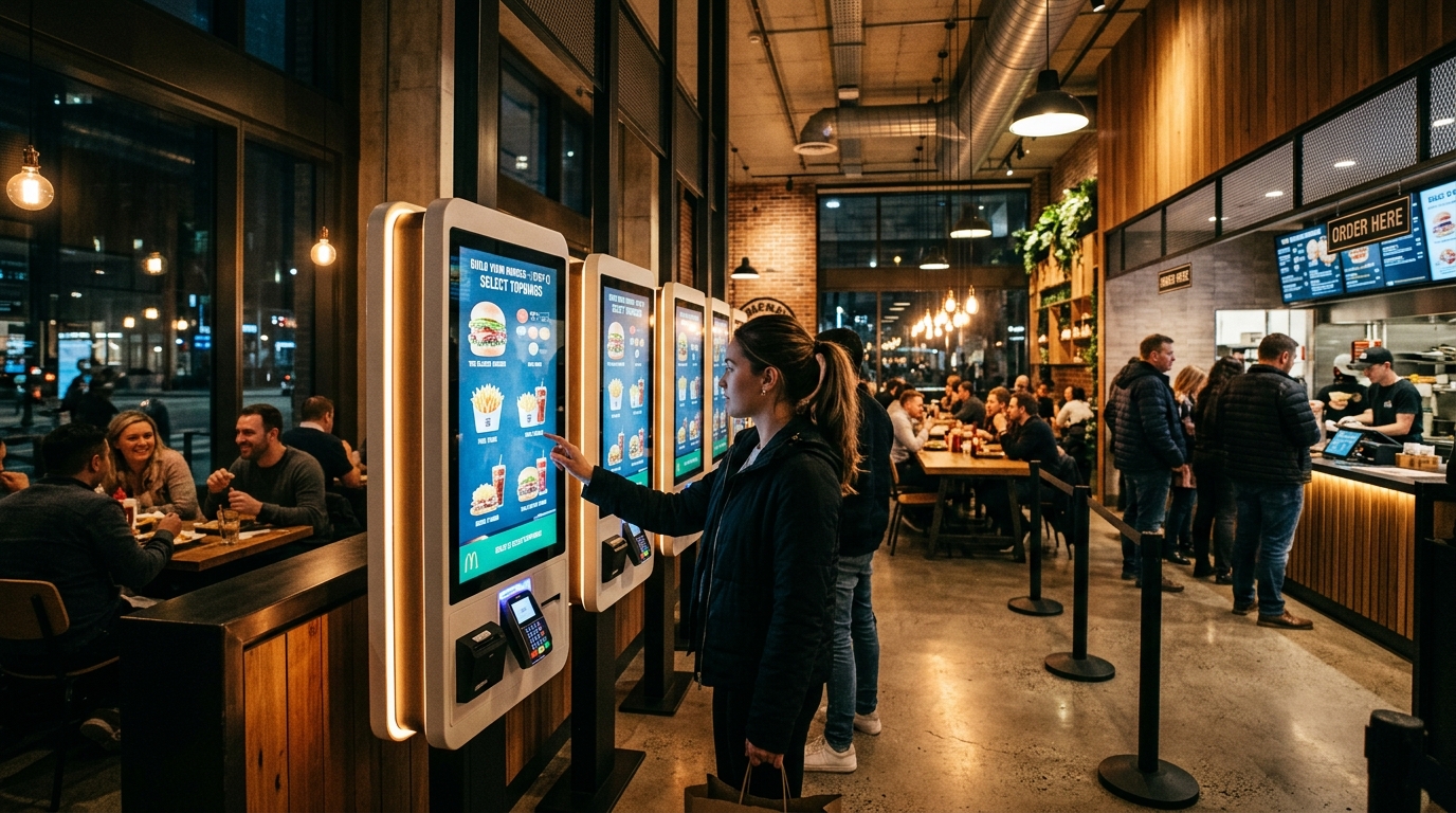 Dokunmatik Kiosk Self Servis Sipariş ve Ödeme Sistemi